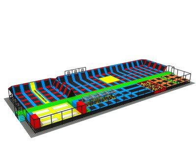 Trampolín parque, trampolín interior para la venta, trampolín comercial para la venta KP-160629